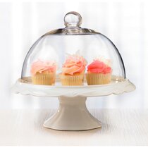 Plastic cake hotsell stand with dome